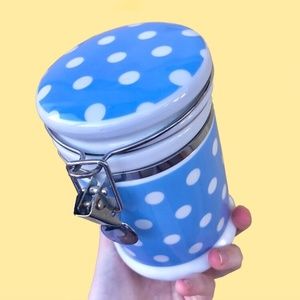 Polka Dot Porcelain Jar